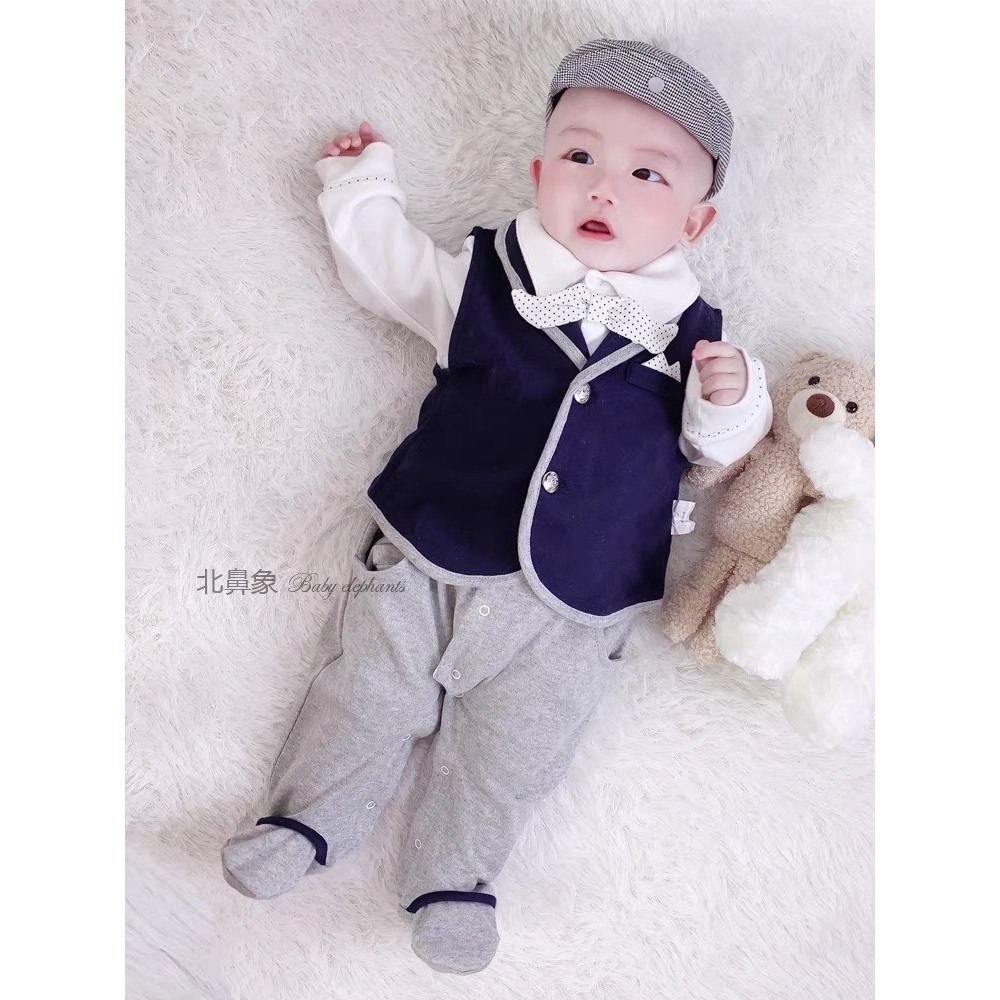 BODY CÔNG TỬ KÈM GILE RỜI CHẦN BÔNG LIỀN THÂN CHO BÉ TRAI HÀNG CAO CẤP