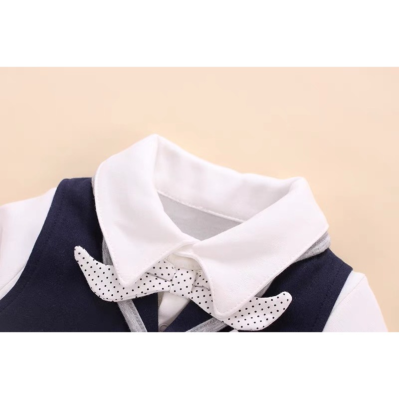 BODY CÔNG TỬ KÈM GILE RỜI CHẦN BÔNG LIỀN THÂN CHO BÉ TRAI HÀNG CAO CẤP