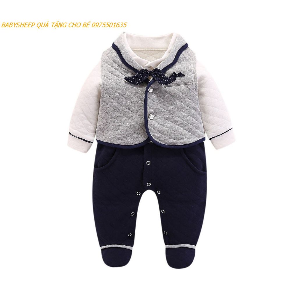 BODY CÔNG TỬ KÈM GILE RỜI CHẦN BÔNG LIỀN THÂN CHO BÉ TRAI HÀNG CAO CẤP