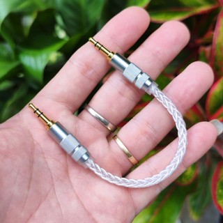 Cáp ic 3.5mm oyaide nhật dây bạc tinh khiết 5n đan 8.