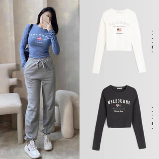 Áo croptop Bershka Authentic