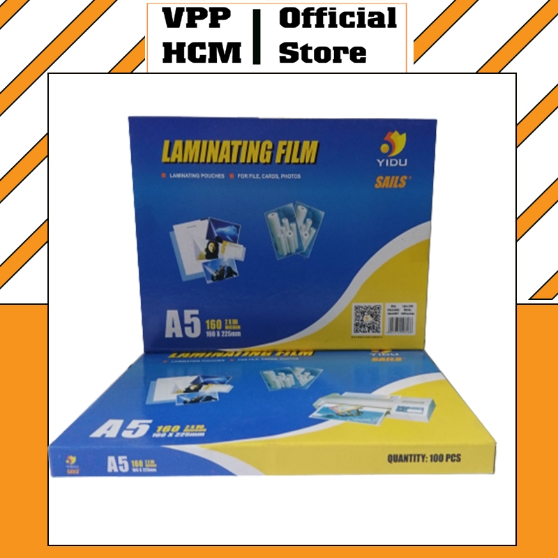 Bìa Ép Plastic A5 80mic Xấp 100 tờ - Màng Ép nhựa A5 Yidu 80 Mic