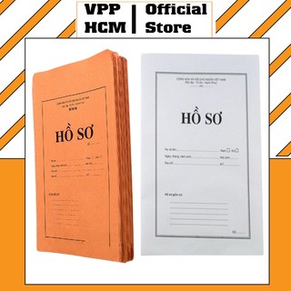 Combo 10 cái bao thư Hồ Sơ A4 màu vàng, màu trắng có in chữ HỒ SƠ loại dày dặn