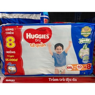 Tã Quần Huggies hương tràm trà Size XXL40 cho bé 16 - 25kg (38 miếng)