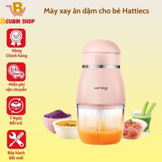 Máy Xay Đa Năng Hattiecs 8 Lưỡi Cối Thủy Tinh Cho Bé Ăn Dặm