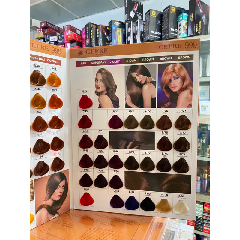 Nhuộm siêu dưỡng thời trang chống khô xơ CEFRE COLOR CREAM 999  ITALIA