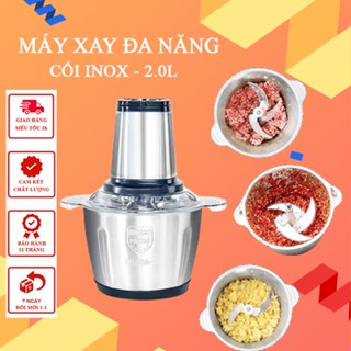 Máy xay thịt đa năng Food Processor dung tích 2.0L, cối xay thịt inox 304 -