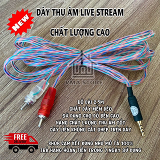 Dây live stream đa năng, dây live stream mixer - vang số - ampli, dài 2.5m , hàng chuẩn chất lượng | vma store