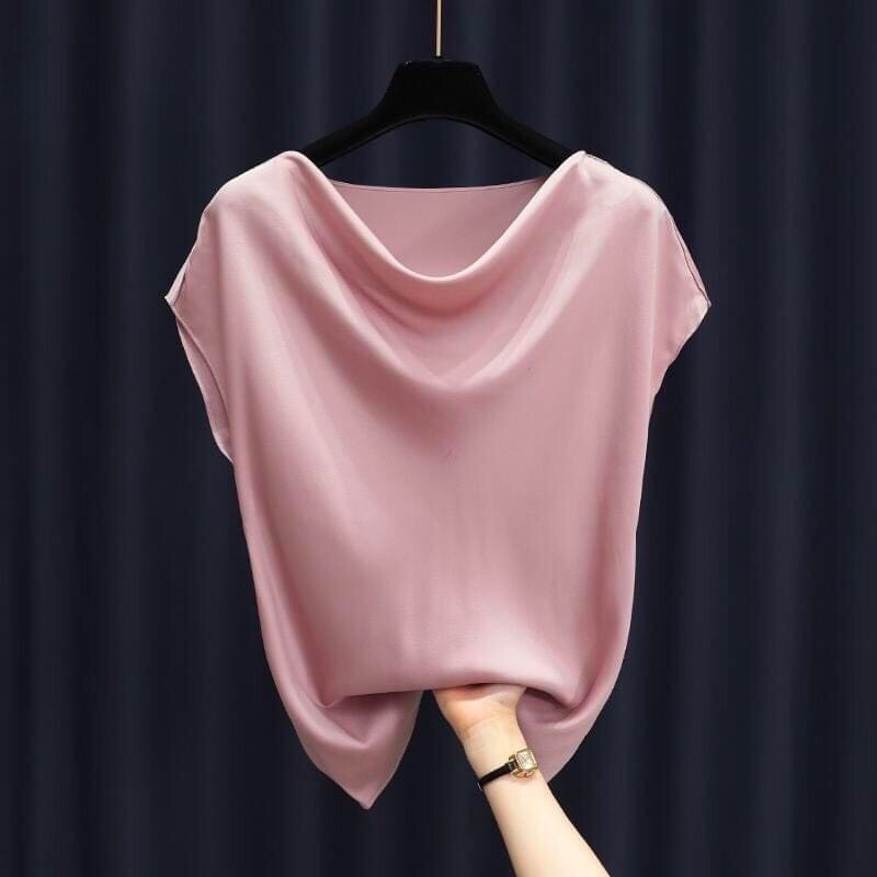 Áo lụa cổ đổ VASING chất butai cao cấp ACD