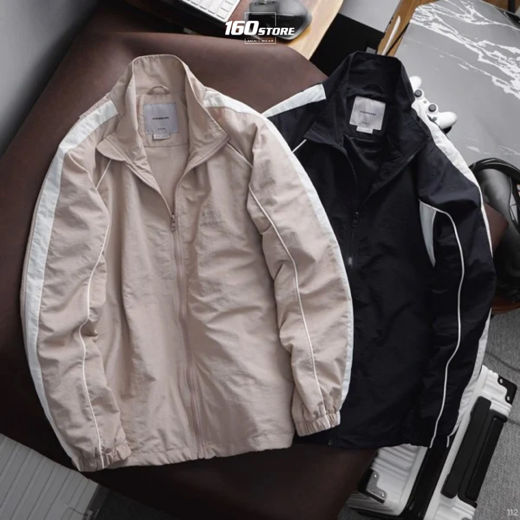 Áo khoác nam ICDN Raglan Colorblock kết hợp phong cách Raglan chất liệu dù nhẹ tiện lợi - AKID0112