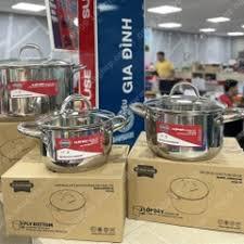 NỒI LUỘC GÀ INOX 3 ĐÁY SUNHOUSE SHG301-28 28cm