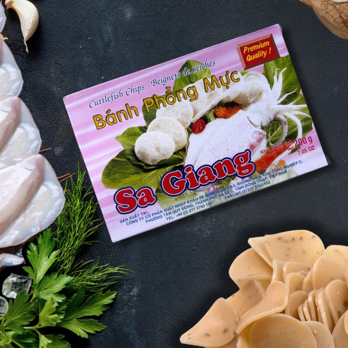 SA GIANG - Bánh Phồng Mực 200g (date mới nhất)