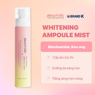 Xịt khoáng trắng da Peacholic Whitening Ampoule Mist 100ml