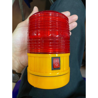 Đèn cảnh báo dùng 4 pin đế nam châm