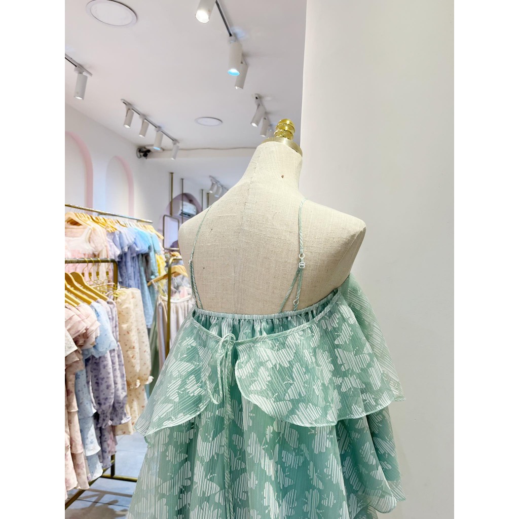 TIELA Set áo và chân váy tơ hồ điệp - Davika Set