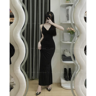 Đầm Yếm Maxi Cổ Đổ Sang Trọng D271