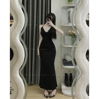 Đầm Yếm Maxi Cổ Đổ Sang Trọng D271