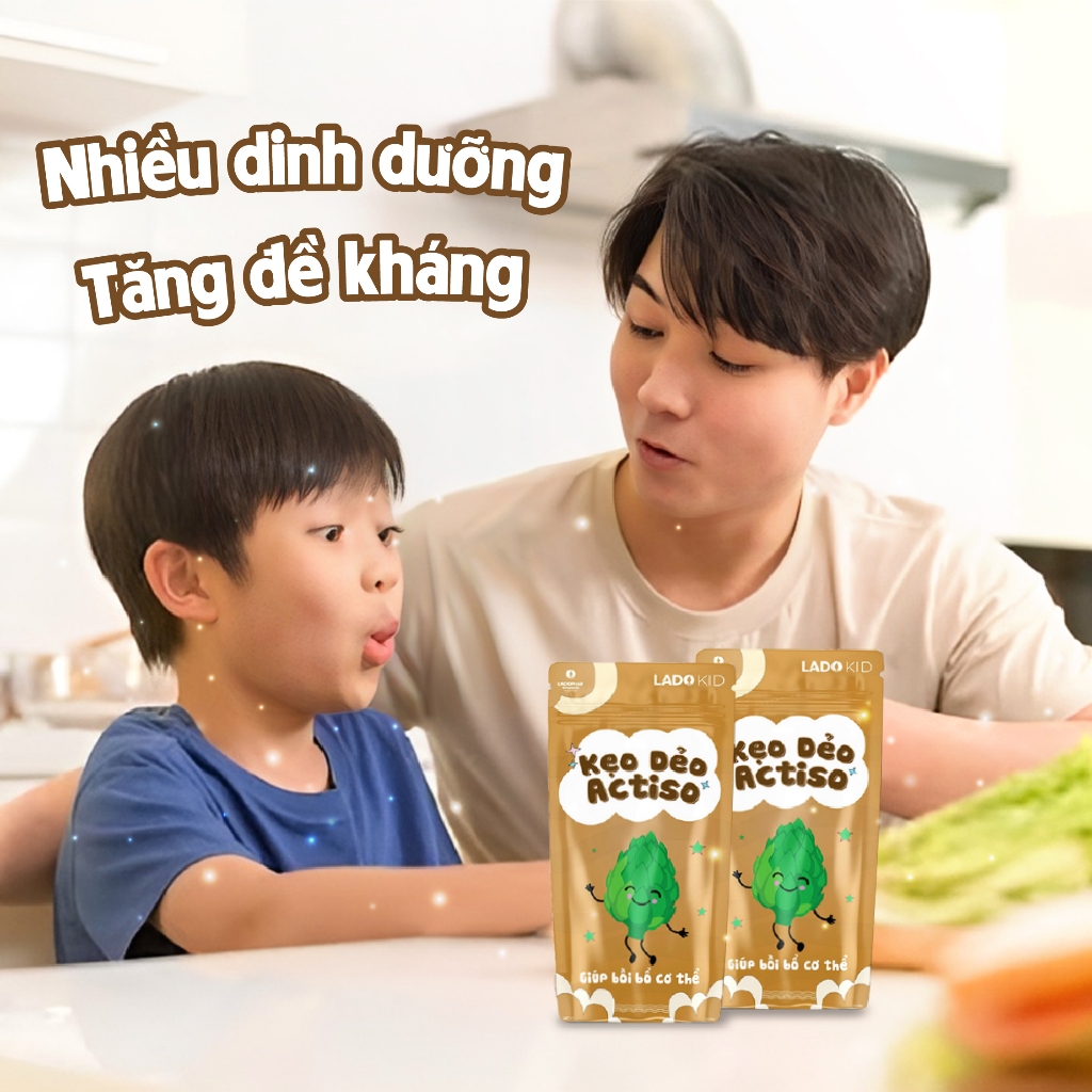 LADO KID KẸO DẺO ACTISÔ TÚI ZIP 40G