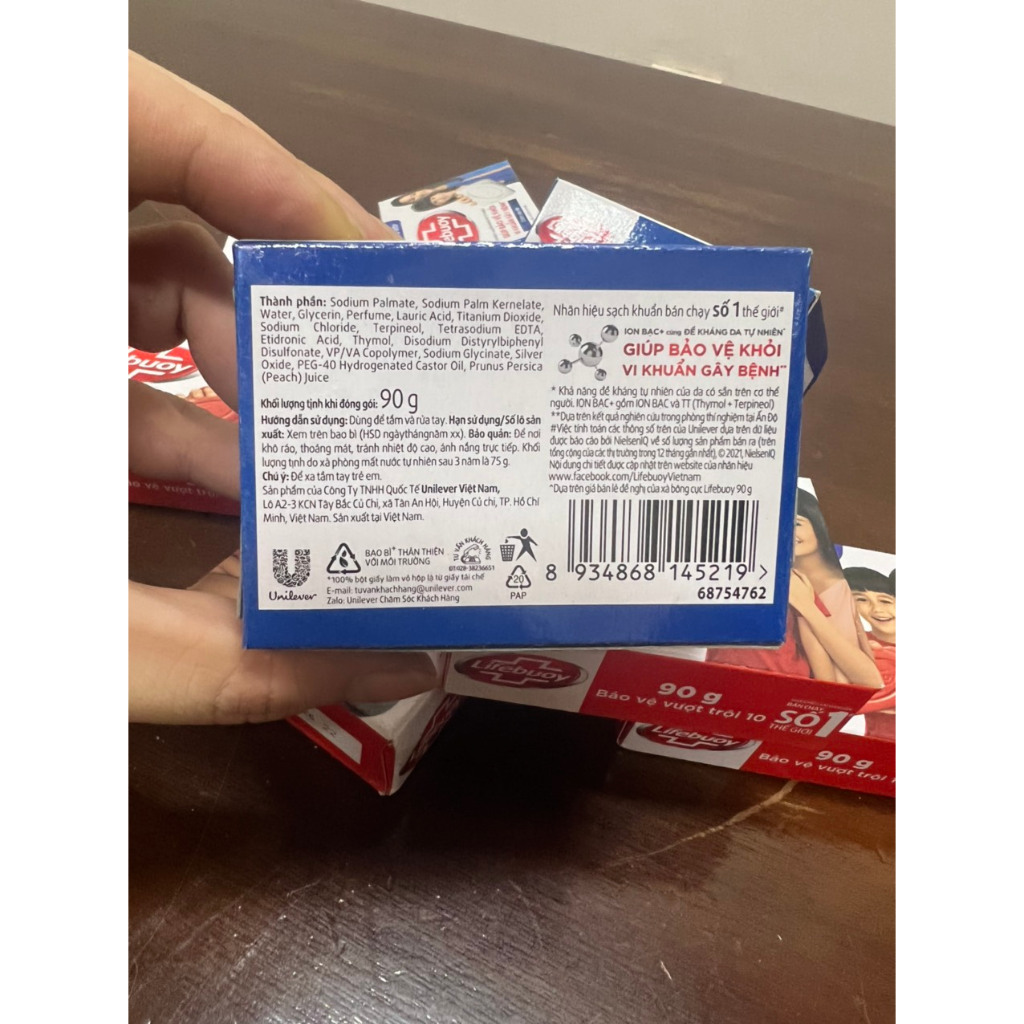 XÀ BÔNG LIFEBUOY BẢO VỆ VƯỢT TRỘI 90G