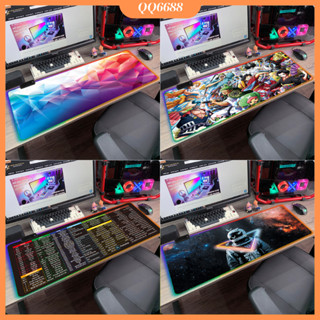 Miếng lót chuột led rgb cỡ lớn 90x40 full box, pad chuột siêu bền đẹp chống nước dùng để trang trí, học tập, làm việc