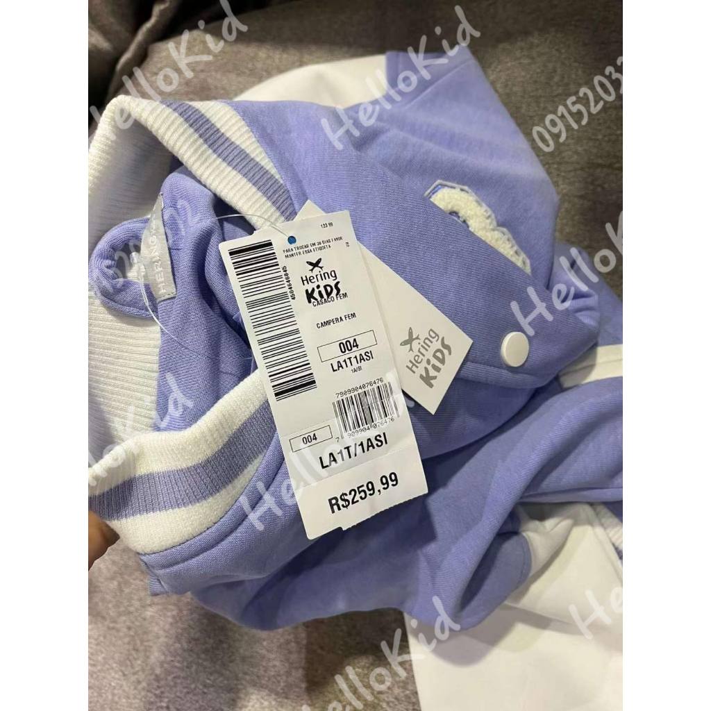 Áo khoác nỉ 2 lớp bomber xanh chữ B cho bé