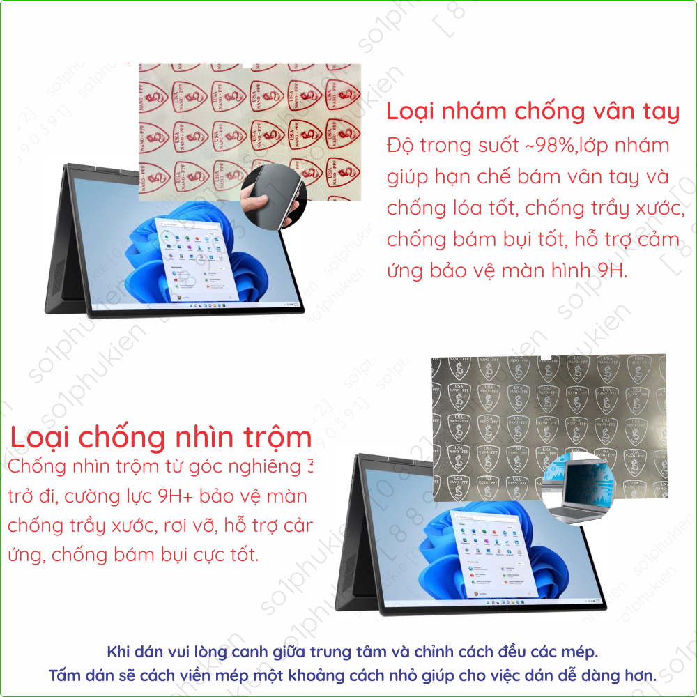 Dán cường lực HP ENVY x360 15.6 inch 2 in 1 Laptop PC 15 ee1000, 15 ew0023dx/ 15 fh0013dx loại nano trong suốt