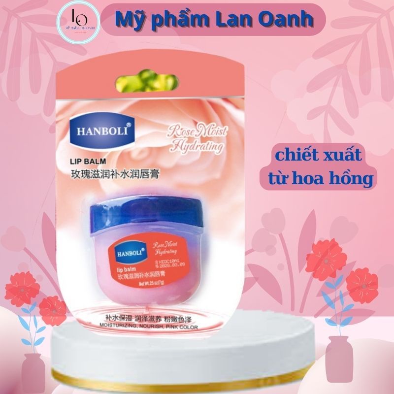 Sáp dưỡng môi không màu HABOLI lip blam 7g dưỡng ẩm chống thâm mềm mọng môi chính hãng