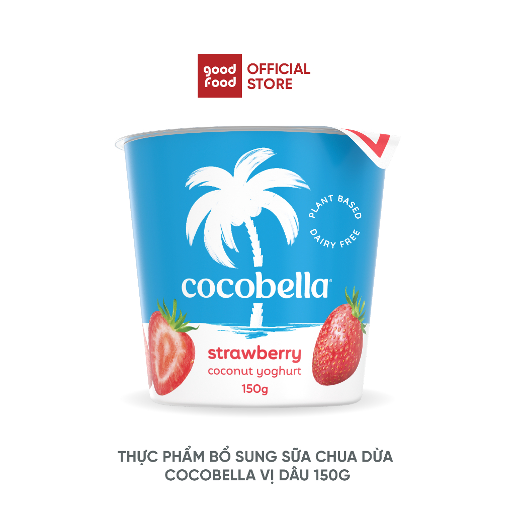 Sữa Chua Thuần Chay Cocobella vị dâu 150G - 1 hũ