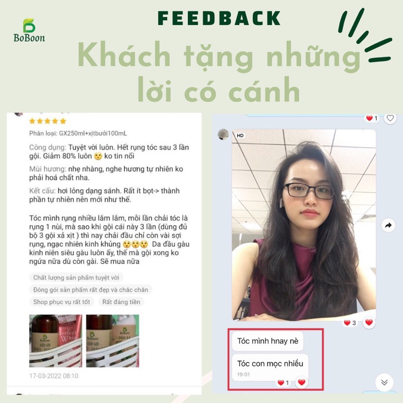 Dầu Gội Bồ Kết Cô Đặc Thảo Dược Mọc Tóc Sạch Gầu Đen Tóc BoBoon