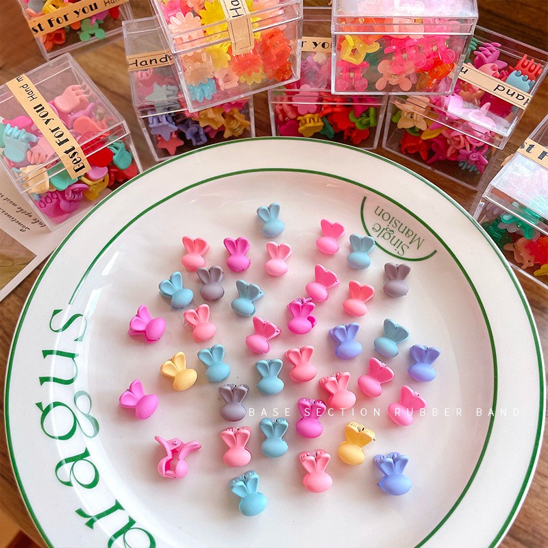 Túi 30 kẹp tóc càng cua nhí xinh xắn dễ thương phong cách Hàn Quốc cho bé yêu