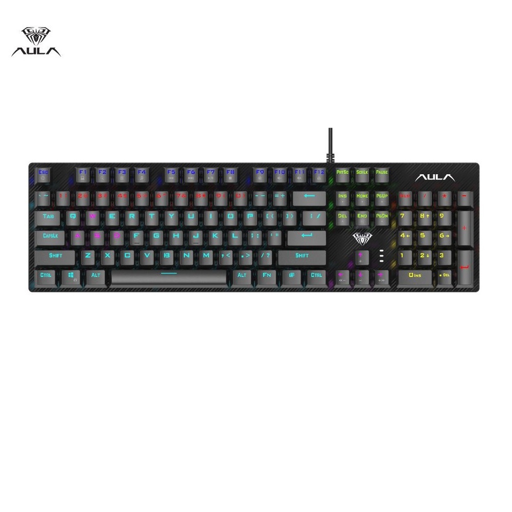 Bàn Phím Cơ, Bàn Phím Cơ Gaming BlueSwitch AULA LED Chính Hãng