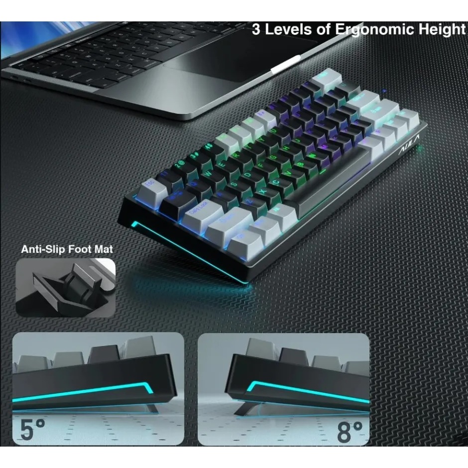 Bàn Phím Cơ, Bàn Phím Cơ Gaming BlueSwitch AULA LED Chính Hãng