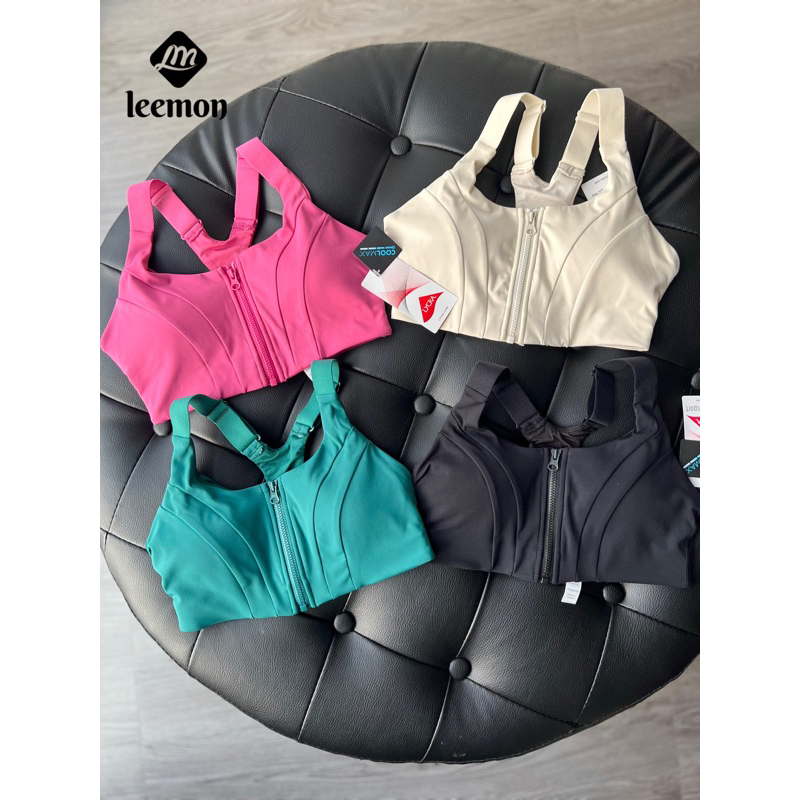 Áo bra khoá Lulu Lycra chính hãng chất mềm co giãn tốt