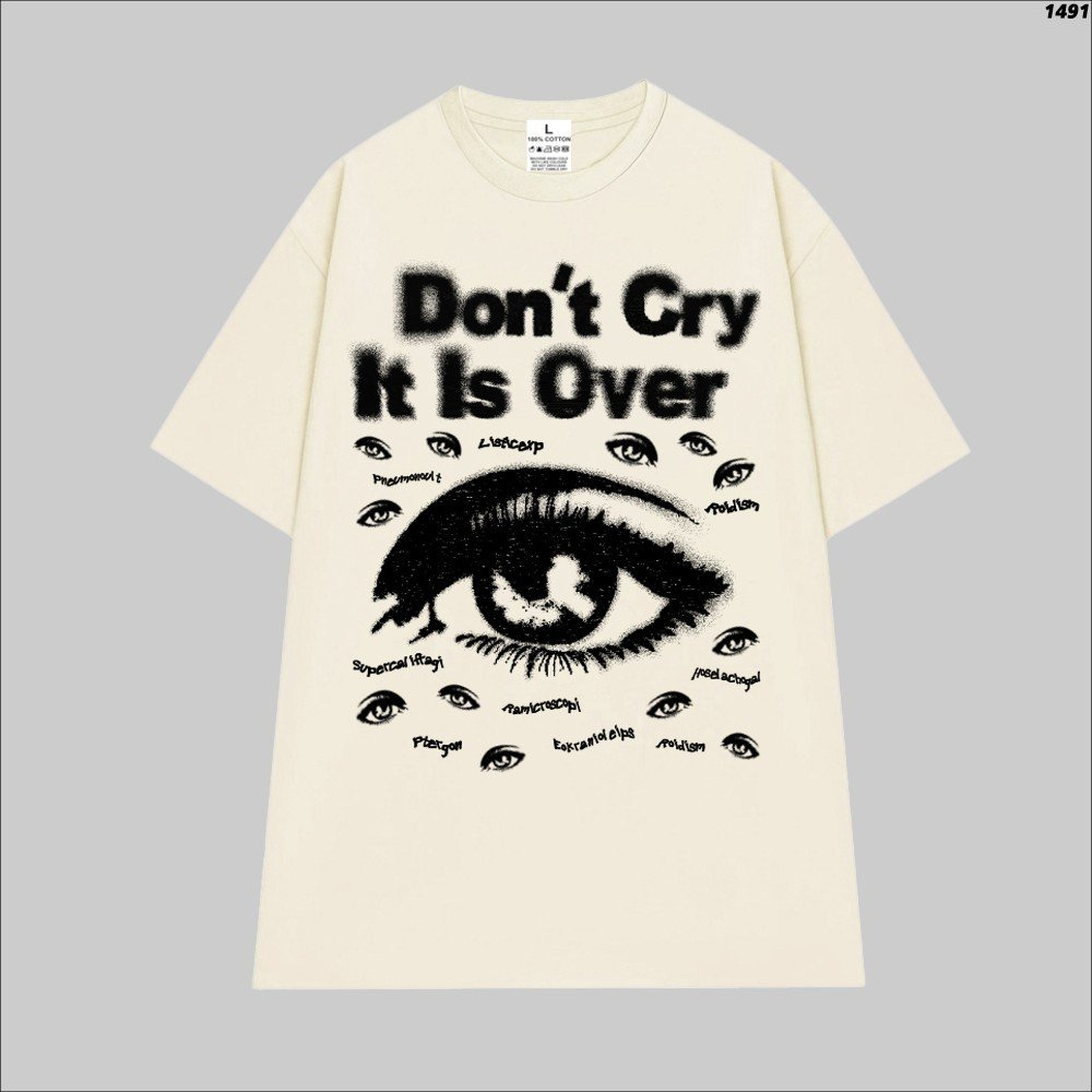 Áo Phông Form Rộng WEED EVERYDAY Cotton 100 Eyes Don't Cry 1491 Tay Lỡ Unisex