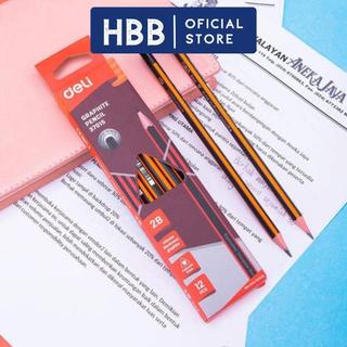 1 cây bút chì gỗ 2b deli 37015 - hbb store