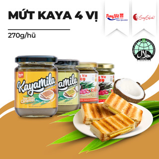  Mứt Kaya Singapore 4 Vị Thương Hiệu FONG YIT 270G - Ăn Với Bánh Mì Nướng, Trứng Lòng Đào