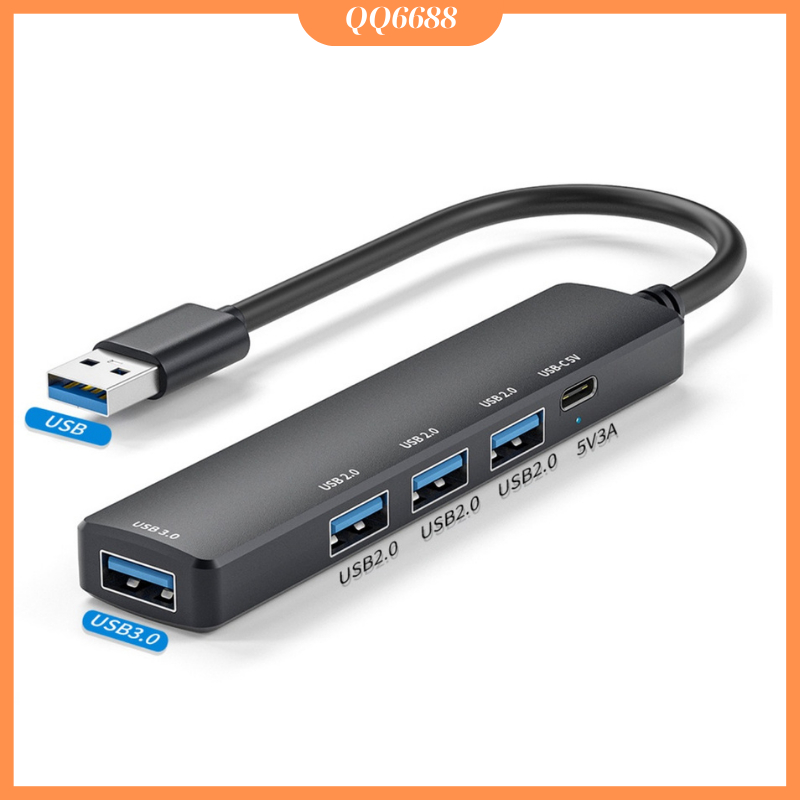 Hub Usb, hub Type C 4 in 1 siêu rẻ chia cổng mở rộng kết nối cho laptop, pc, điện thoại