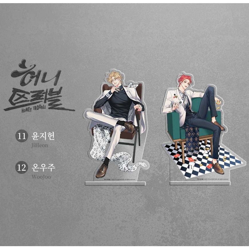 Mô hình Standee Manhwa BL Payback Honey Trouble Low Tide in Twilight Uncanny Charm Haunted by Desire Dawn of the Dragon