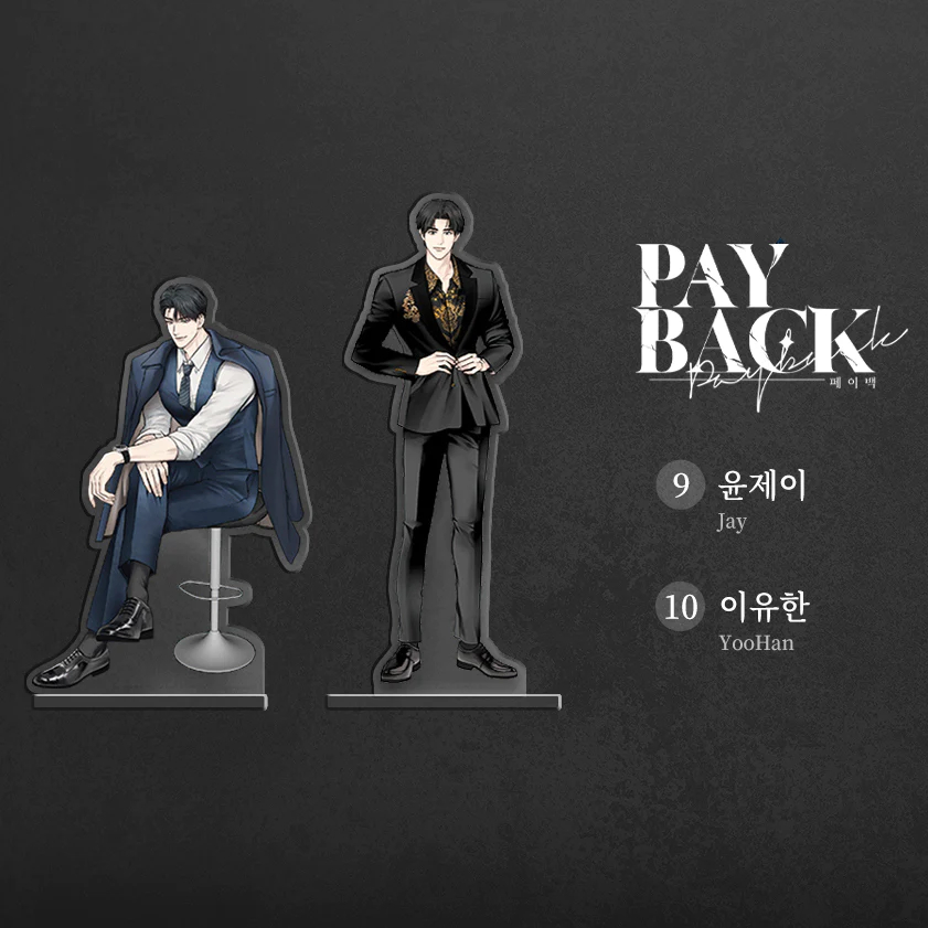 Mô hình Standee Manhwa BL Payback Honey Trouble Low Tide in Twilight Uncanny Charm Haunted by Desire Dawn of the Dragon