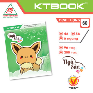 Gói 10 cuốn Tập Vở Học Sinh KTBOOK Cao Cấp Giá Rẻ Ngũ Sắc giấy trắng ĐL 60 gsm - 96 trang