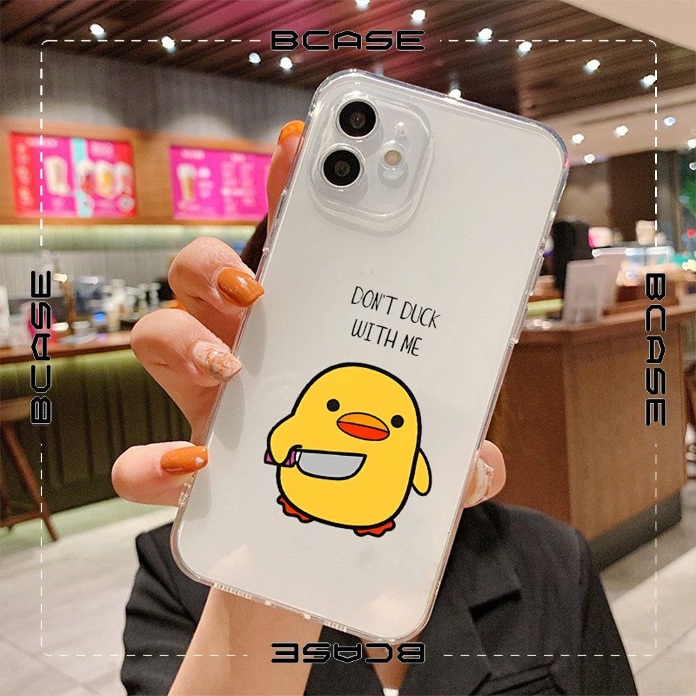 Ốp lưng iphone Gà con cực chiến Duck with me độc đáo 6/ 6 PLUS/ 7 8 PLUS/X/ XSMAX 11 12 13 14 plus prm uh14