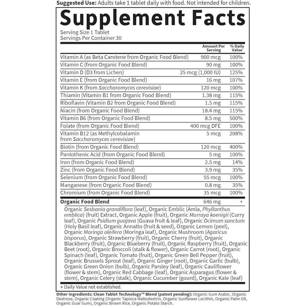 Garden Of Life Multivitamin For Women Once Daily - Vitamin Hữu Cơ Tổng Hợp Dành Cho Nữ 30 Viên