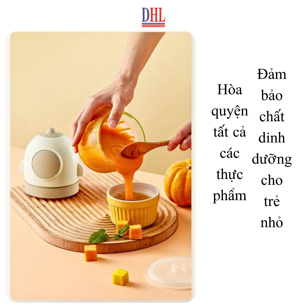 Máy xay mini Mitomo MT-350 cối thủy tinh 6 Lưỡi ,máy xay ăn dặm cho bé, xay thịt cháo sinh tố, tỏi ớt 300ml