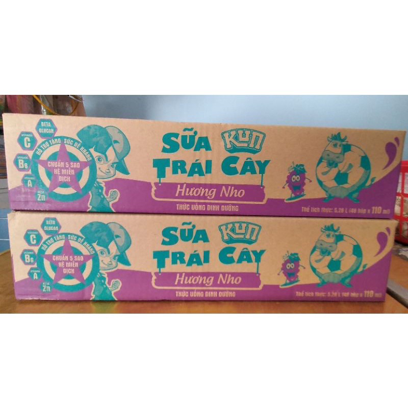 Thùng sữa kun  110ml