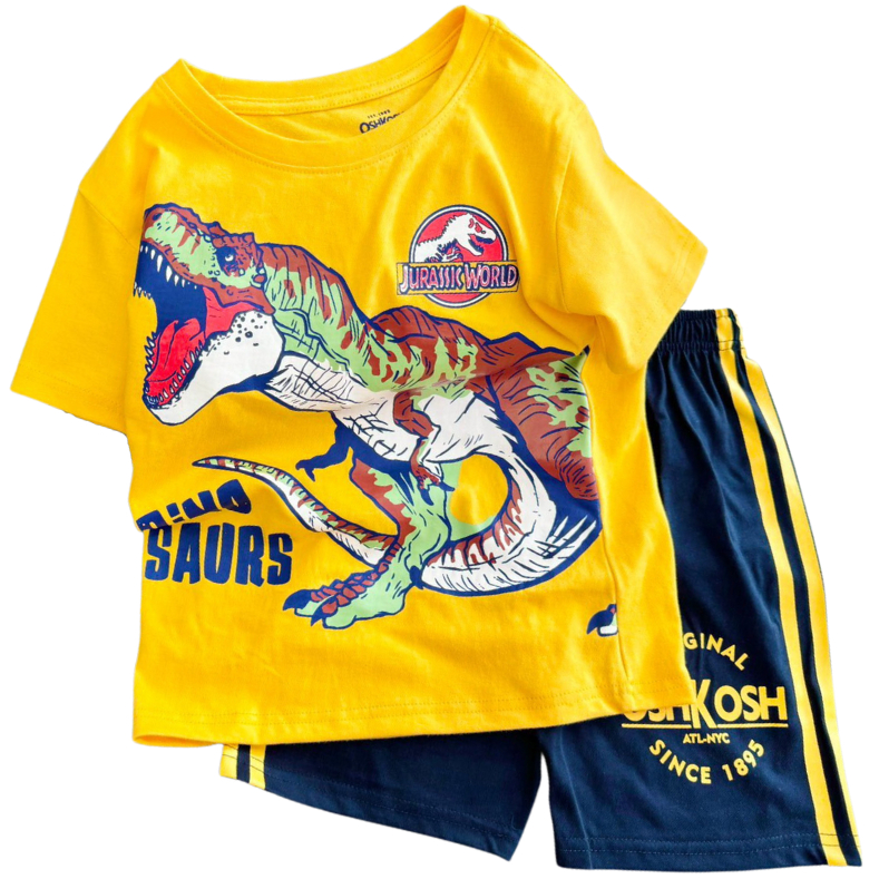 Đồ bộ cotton bé trai size đại 11-40 kg set bộ quần áo ngắn tay cho bé trai mặc mát in hoạt hình game động vật Homie Kids