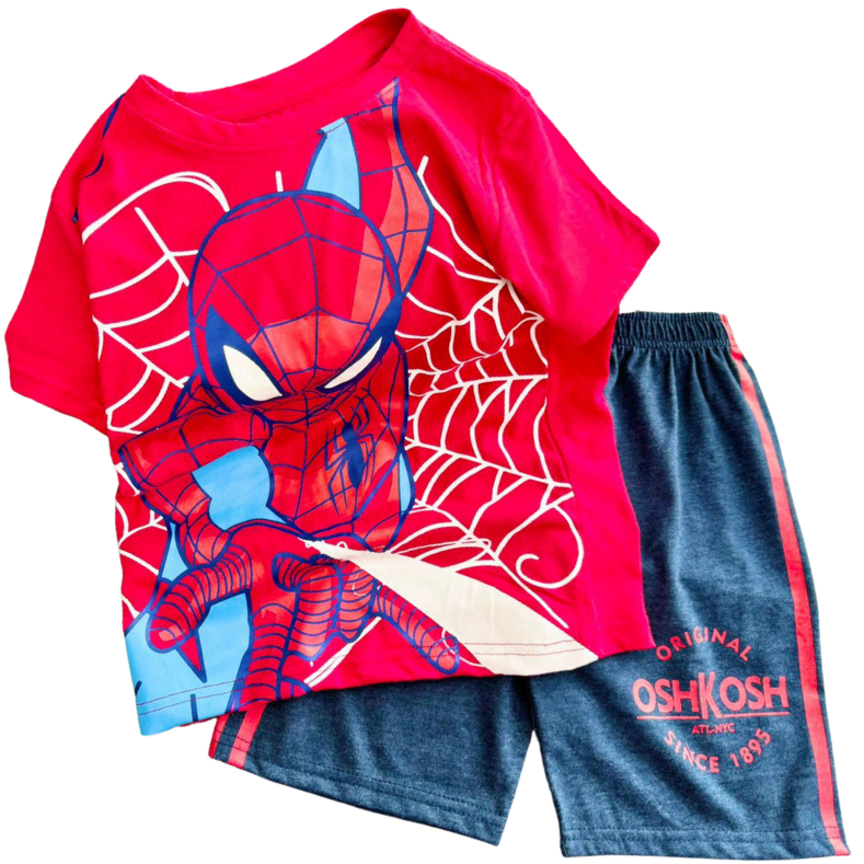 Đồ bộ cotton bé trai size đại 11-40 kg set bộ quần áo ngắn tay cho bé trai mặc mát in hoạt hình game động vật Homie Kids