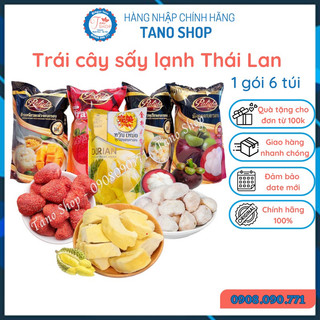 Sầu riêng, măng cụt, dâu tây, xôi xoài, xôi sầu sấy Thái Lan - gói 215gr | Ăn vặt ngon rẻ Tano