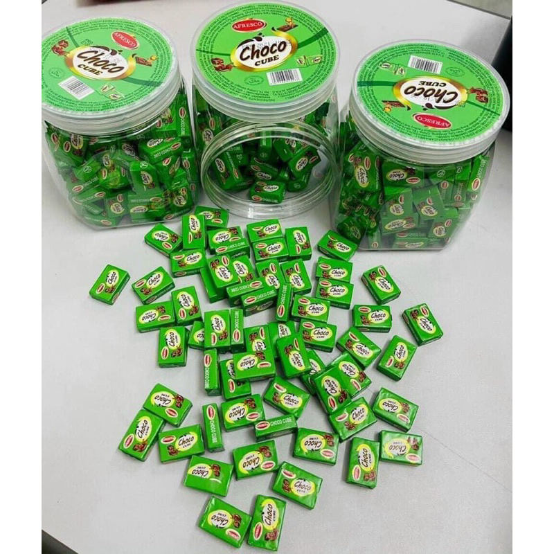 Kẹo choco cube  hũ 120 viên