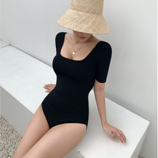 Đồ bơi nữ bikini lanbishop đi biển liền thân khoét lưng dây ngang secxy lanbi-045