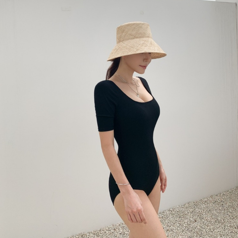 Đồ Bơi Nữ Bikini Lanbishop Đi Biển Liền Thân Khoét Lưng Dây Ngang Secxy Lanbi-045